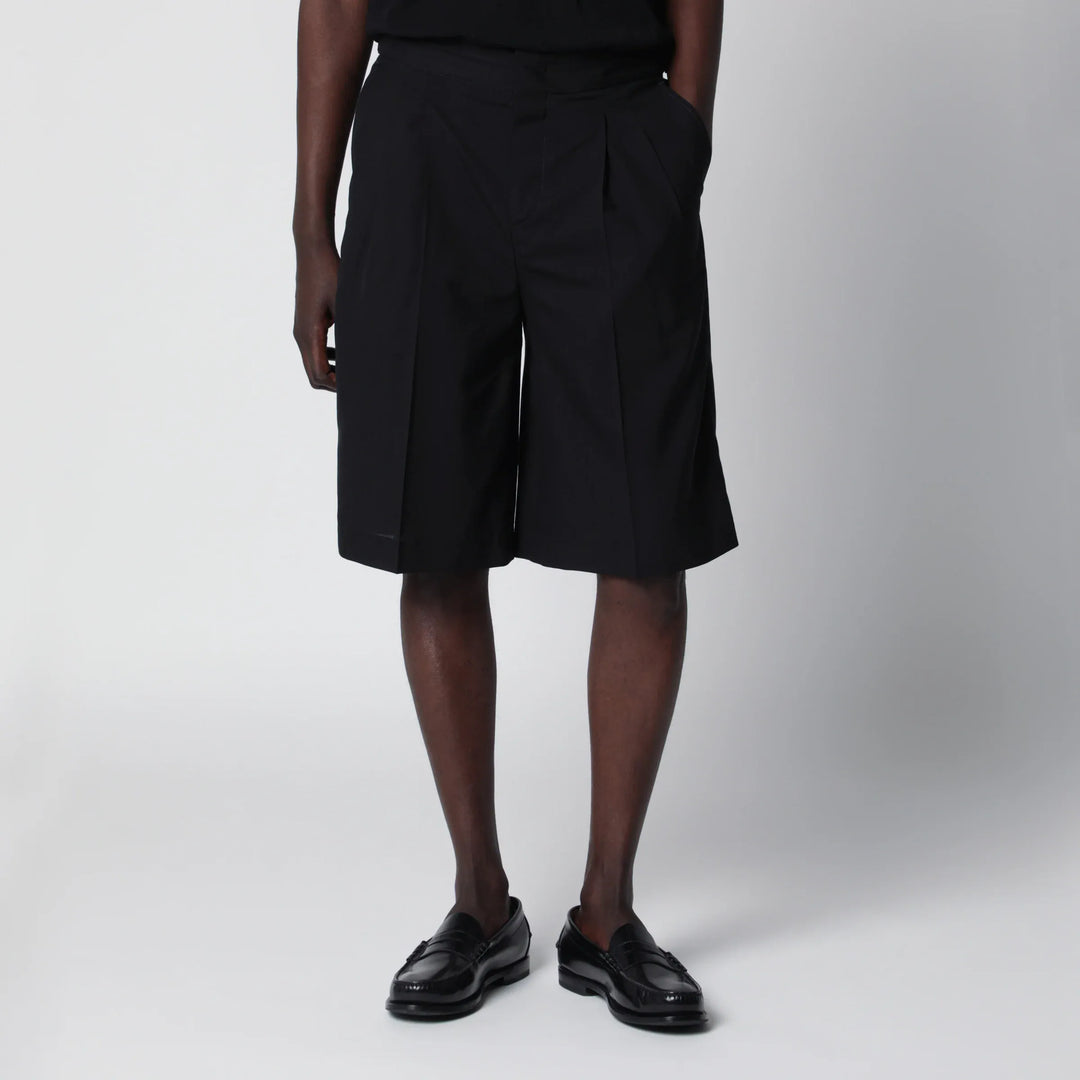 PT Torino - Black cotton Bermuda shorts Brand Apparel &amp; Accessories > Clothing > Shorts 46 IT