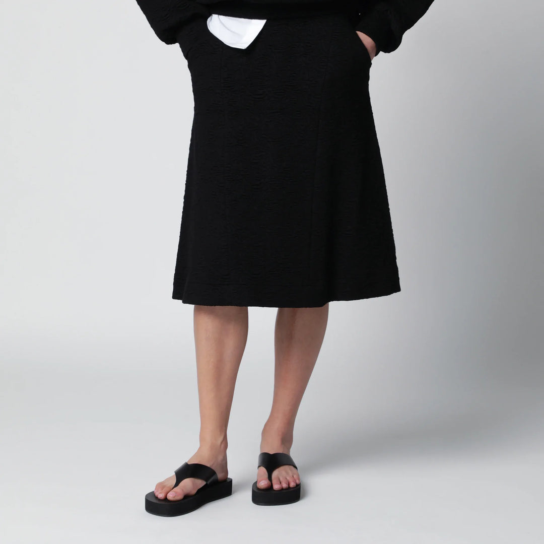 Dries Van Noten - Black viscose-blend skirt Brand Apparel &amp; Accessories > Clothing > Skirts XS