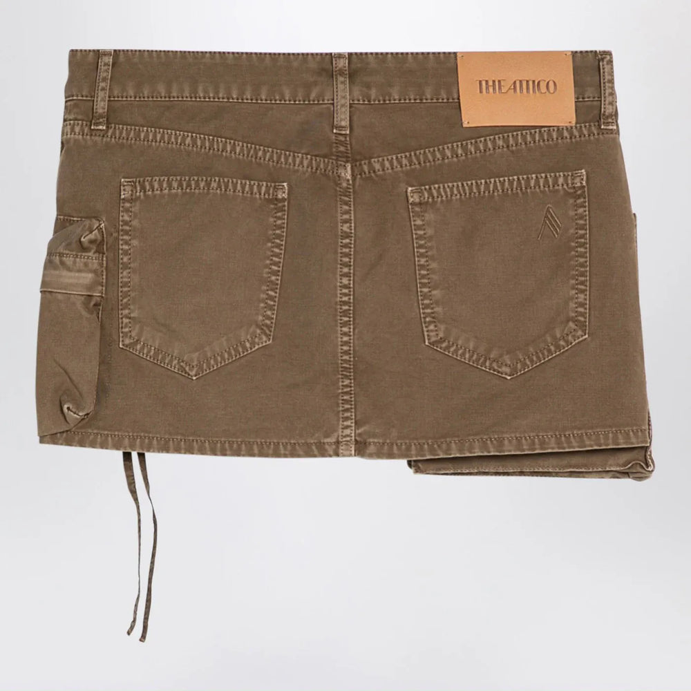 The Attico - Fay khaki cargo miniskirt Brand Apparel & Accessories > Clothing > Skirts 27