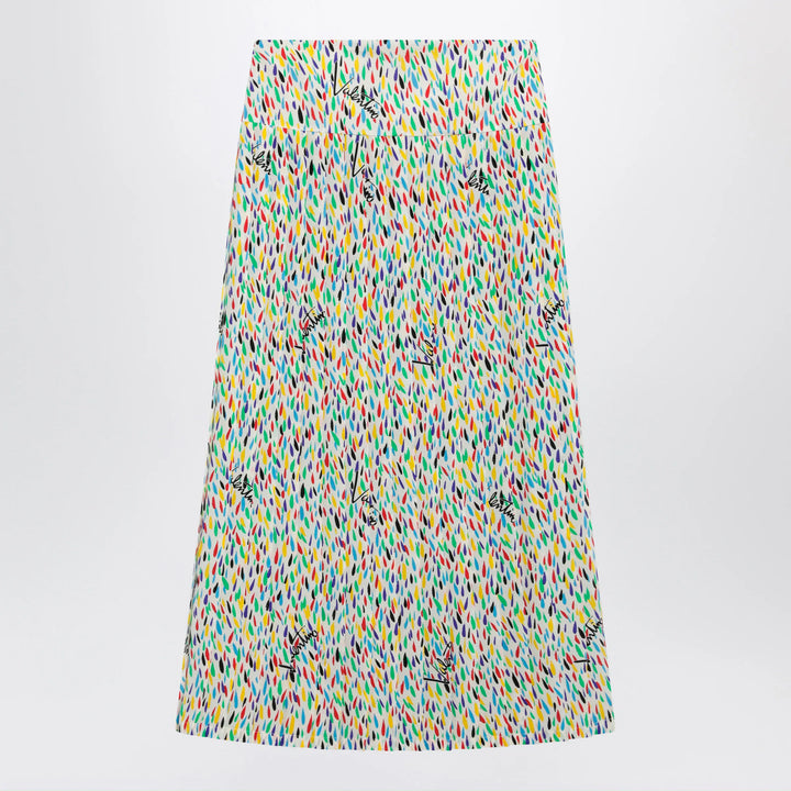 Valentino - Multicolored pleated silk midi skirt Brand Apparel &amp; Accessories > Clothing > Skirts 38  IT