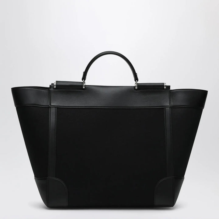Dolce&amp;Gabbana - Black fabric and leather tote bag Brand Apparel &amp; Accessories U
