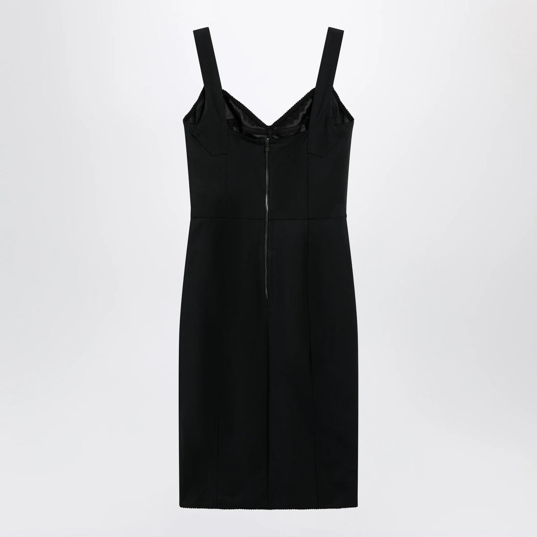 Dolce&amp;Gabbana - Black sheath dress with lace details Brand Apparel &amp; Accessories