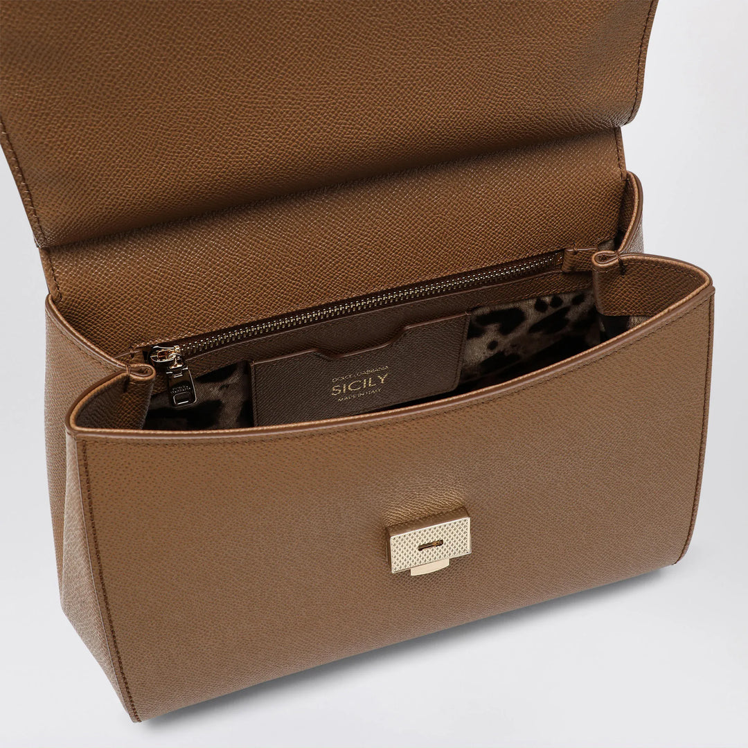 Dolce&amp;Gabbana - Large caramel Sicily Hand Bag Brand Apparel &amp; Accessories