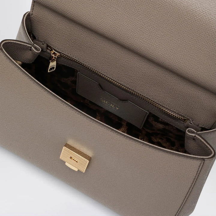 Dolce&amp;Gabbana - Large mud colour Sicily Hand Bag Brand Apparel &amp; Accessories TU