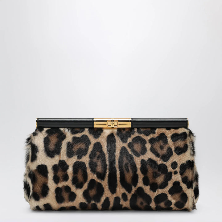 Dolce&amp;Gabbana - Marlene shoulder bag in leopard-print kidskin Brand Apparel &amp; Accessories TU