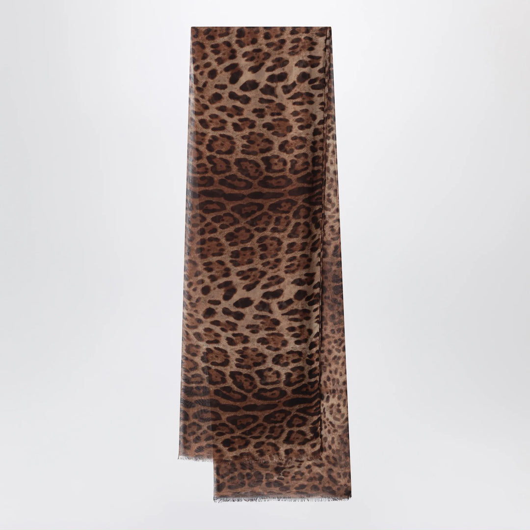 Dolce&Gabbana - Silk stole with leopard print Brand Apparel & Accessories TU