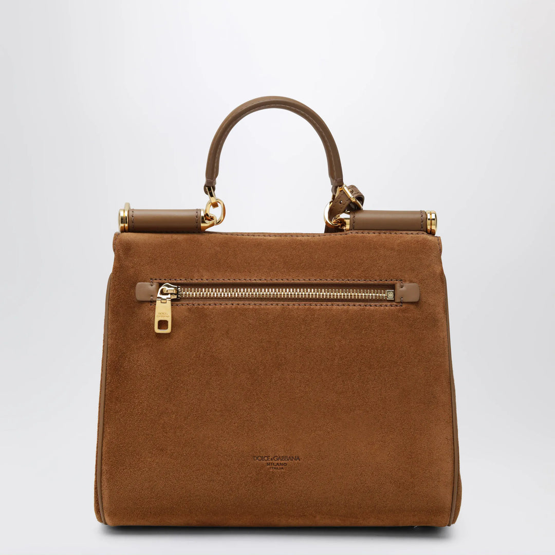 Dolce&amp;Gabbana - Small My Sicily Bag in Camel Split Leather Brand Apparel &amp; Accessories U