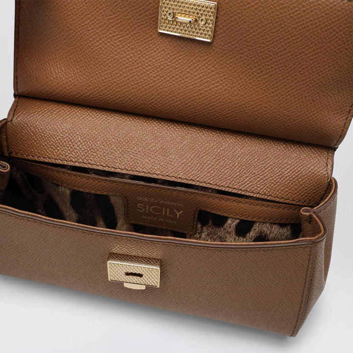 Dolce&amp;Gabbana - Small Sicily handbag in caramel Brand Apparel &amp; Accessories U