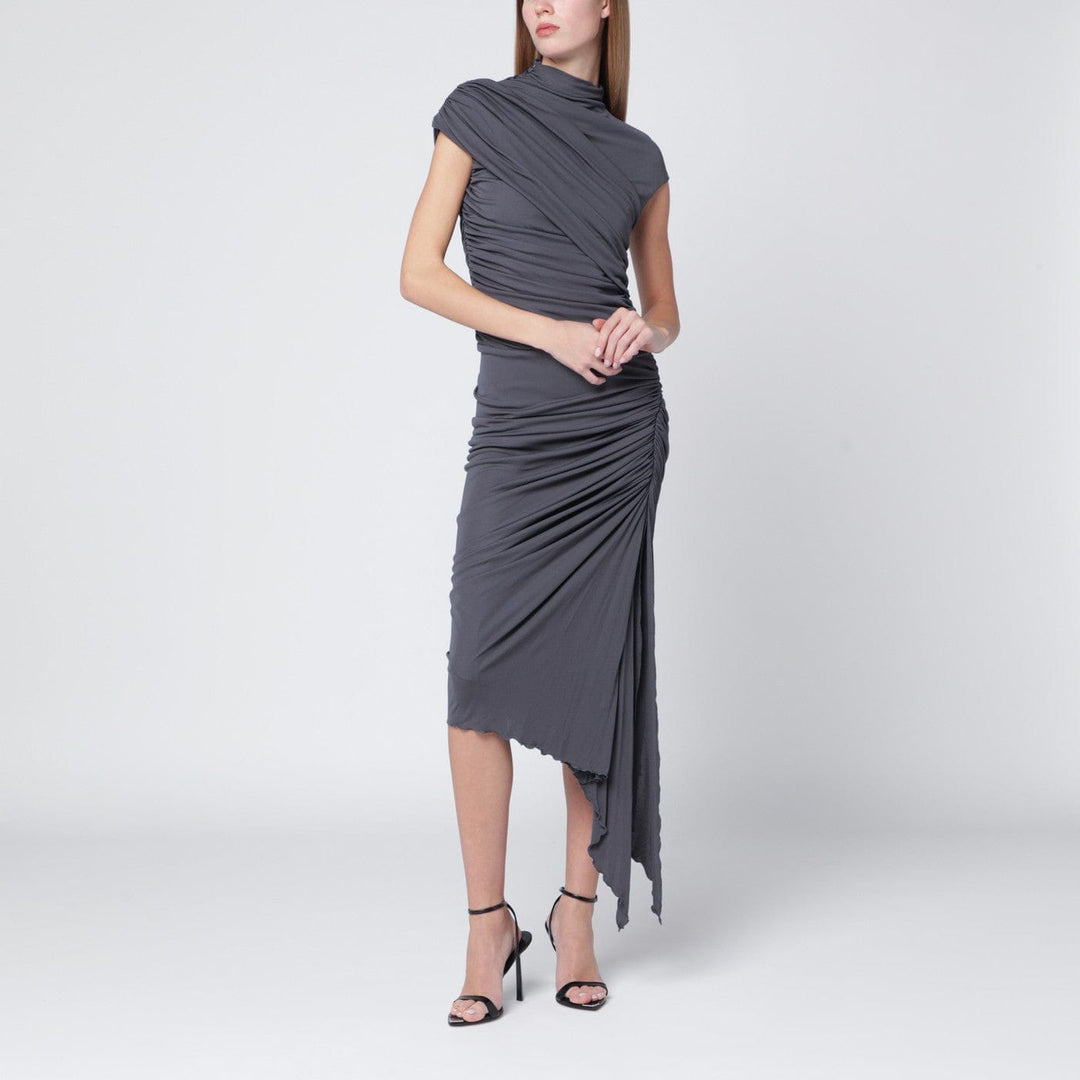 Apparel & Accessories 40  IT Francesco Murano - Grey draped stretch jersey dress Brand