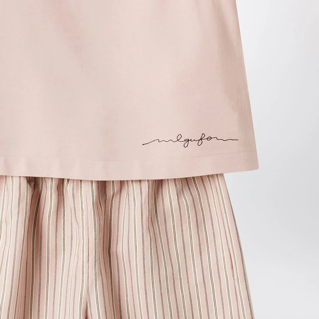 Il Gufo - Blush pink striped outfit Brand Apparel &amp; Accessories 2A