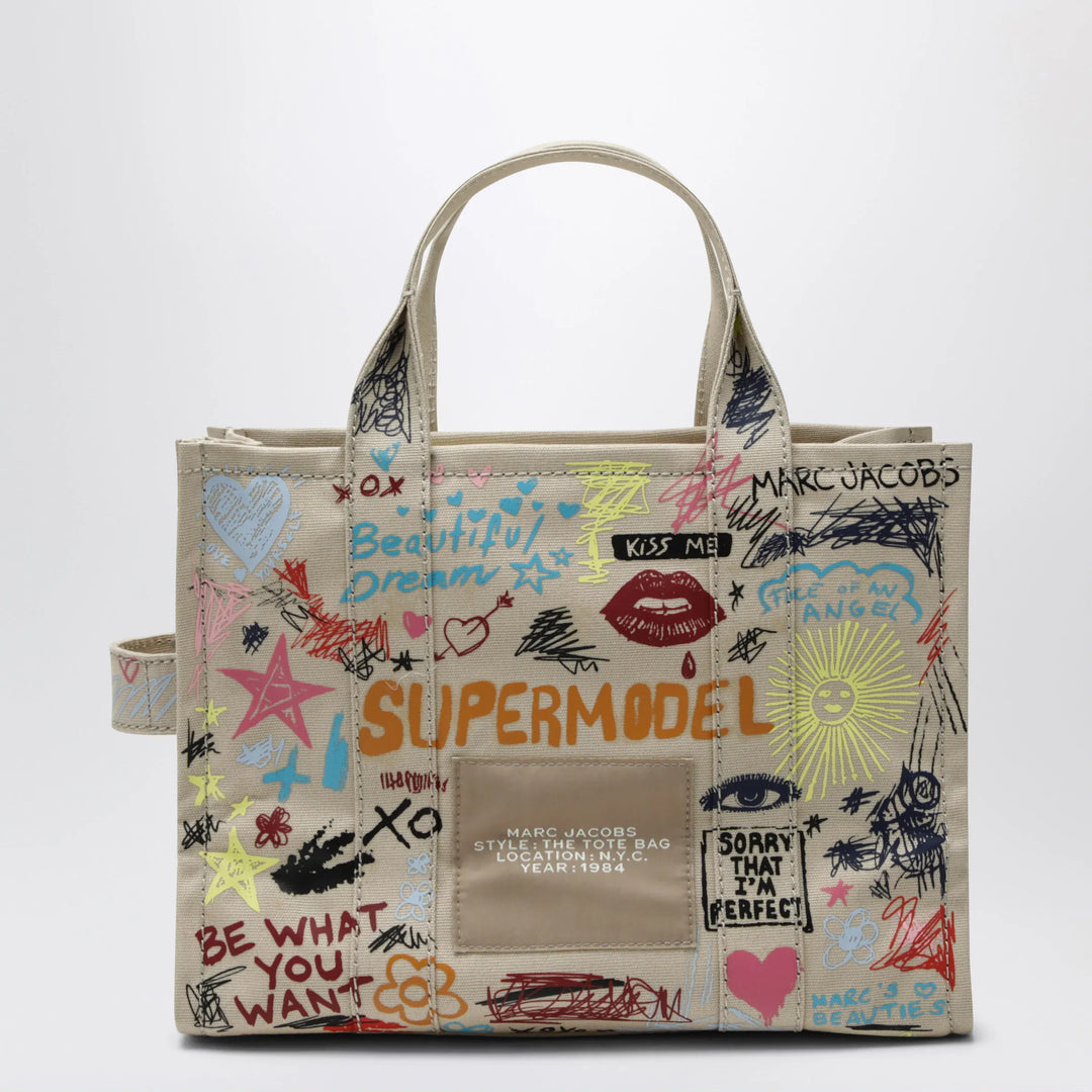 Marc Jacobs - The Tote Bag medium beige with punk lettering Brand Apparel &amp; Accessories > Jewelry TU