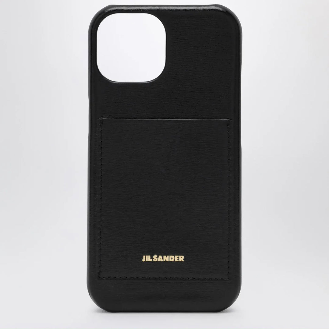 Jil Sander - Black iPhone 15 Pro cover with logo Brand Apparel & Accessories TU