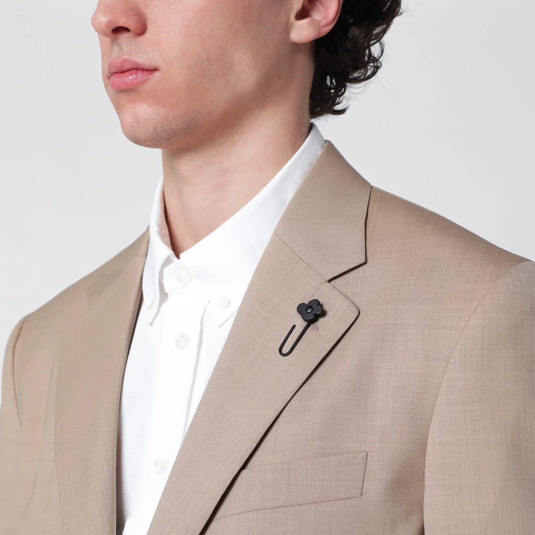 Lardini - Beige single-breasted linen suit Brand Apparel &amp; Accessories