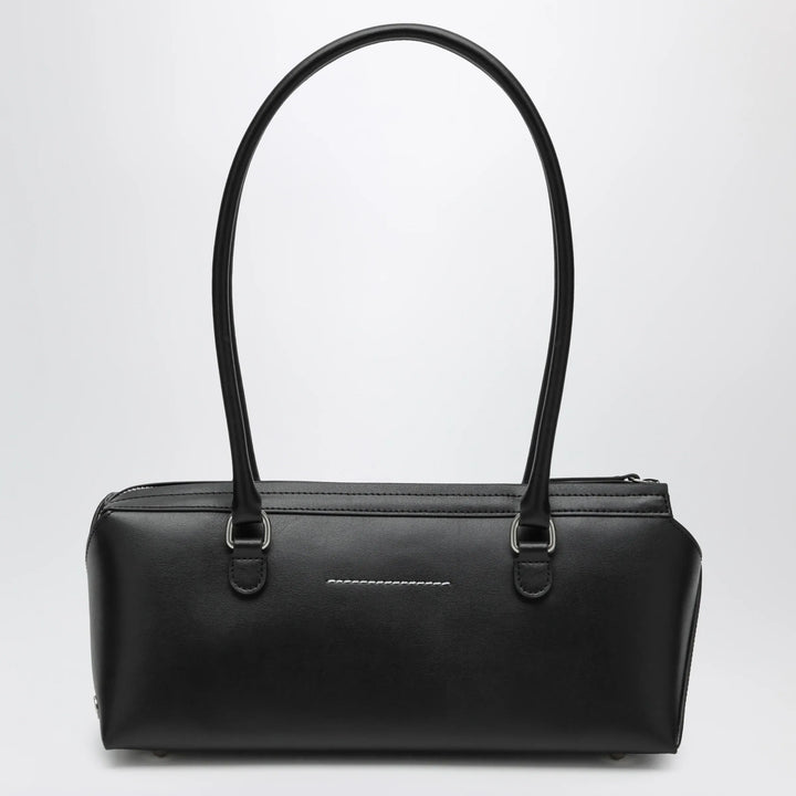 MM6 Maison Margiela - Small black leather Bowling bag Brand Apparel &amp; Accessories