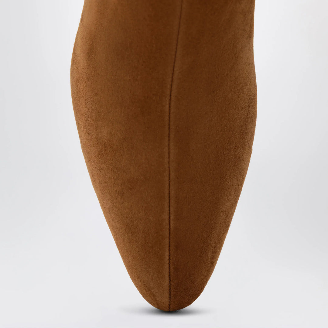 Aquazzura - Chestnut Sloan suede ankle boots Brand Apparel &amp; Accessories > Shoes