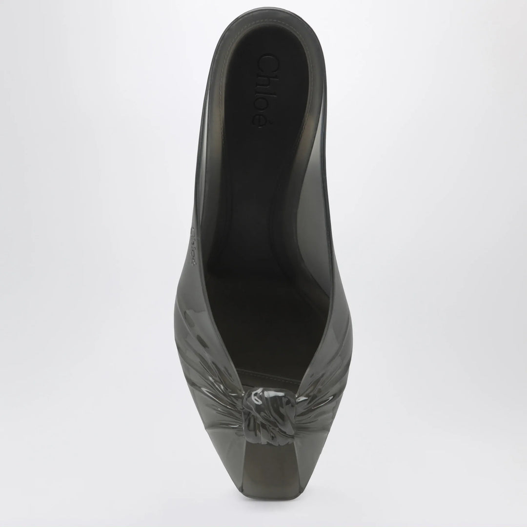 Chloé - Jelly clog mules in transparent TPU, grey Brand Apparel &amp; Accessories > Shoes