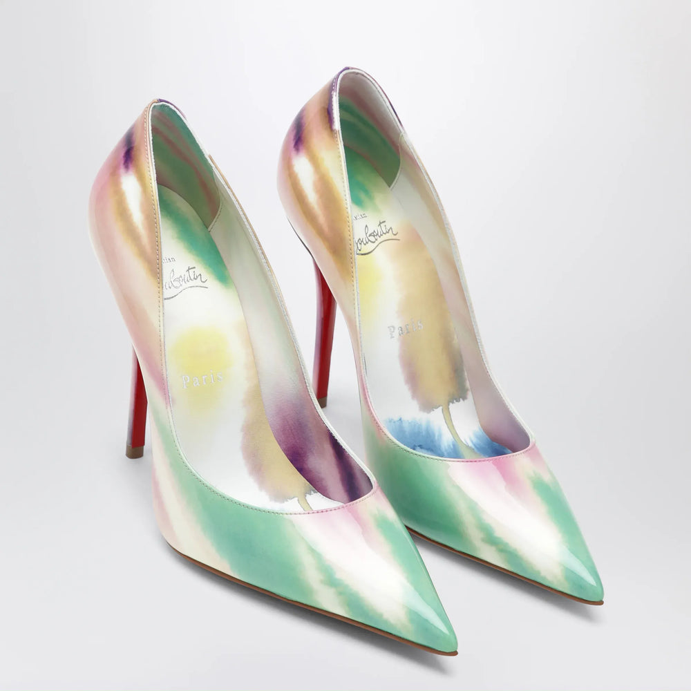 Christian Louboutin - Miss Z pumps in tie-dye patent calf leather Brand Apparel & Accessories > Shoes