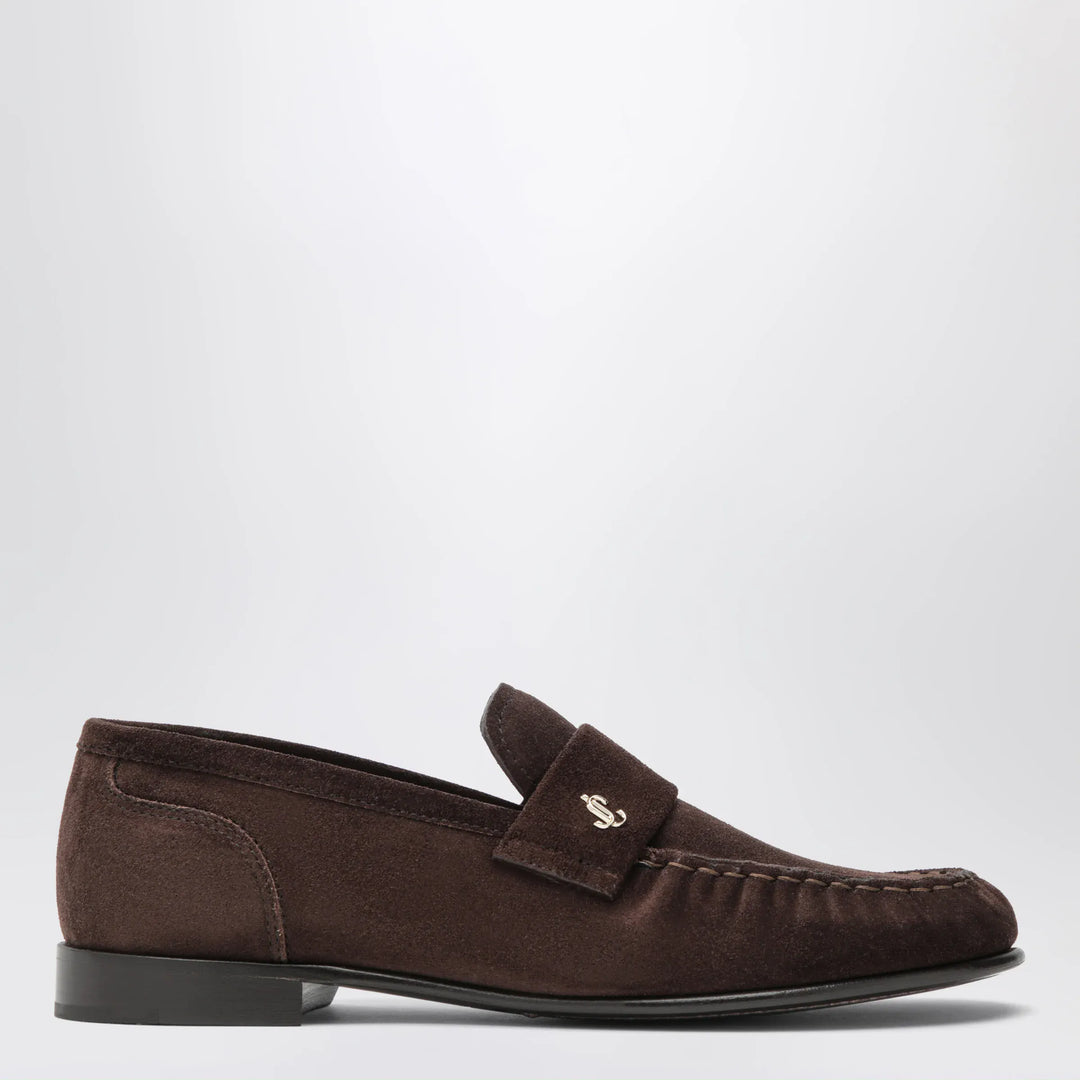 Jimmy Choo - Ellis suede leather loafers in chocolate Brand Apparel & Accessories > Shoes 36,5 IT