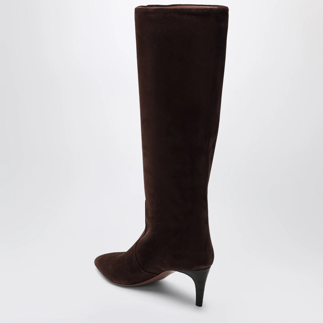 Paris Texas - Chocolate suede pointed-toe boots Brand Apparel &amp; Accessories > Shoes