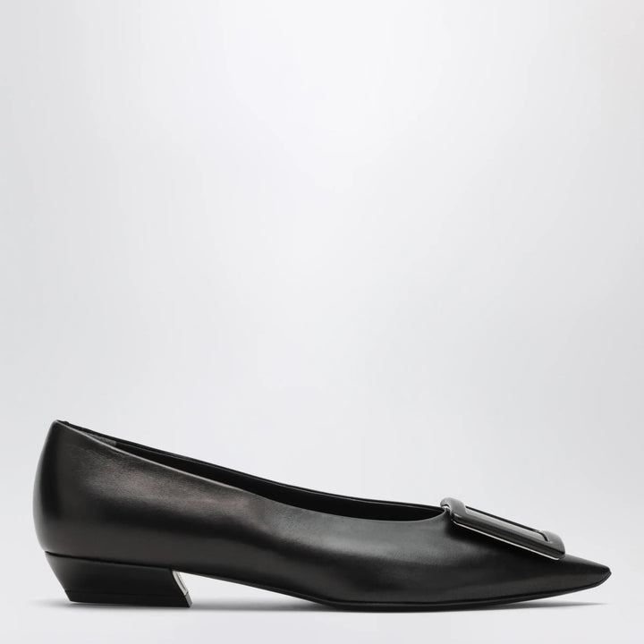 ROGER VIVIER - Gommettine ballerina in black leather Brand Apparel &amp; Accessories > Shoes 36 IT