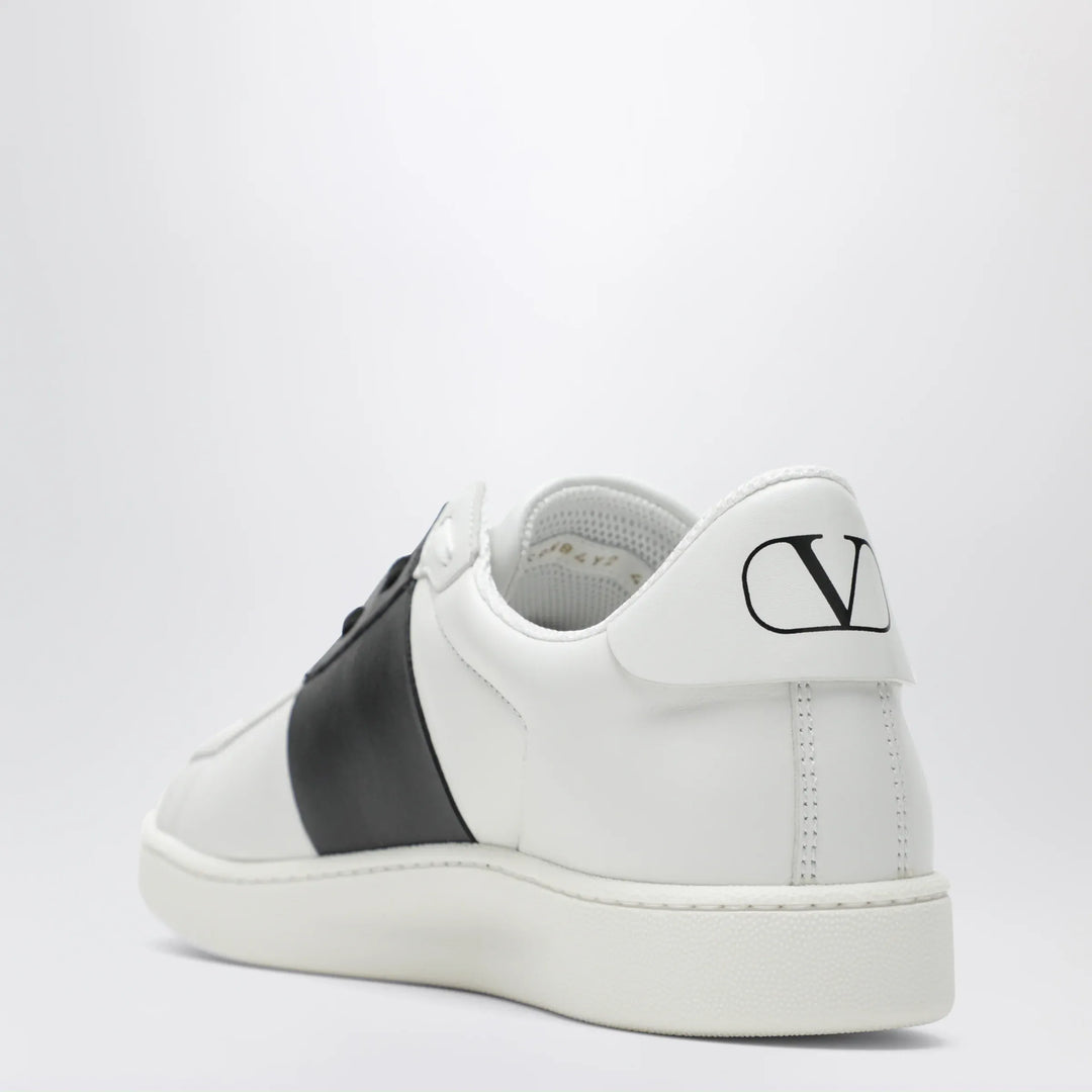 Valentino Garavani - Open Royco nappa calfskin sneakers in white/black Brand Apparel &amp; Accessories > Shoes