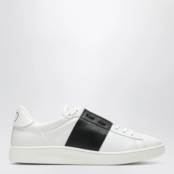 Valentino Garavani - Open Royco nappa calfskin sneakers in white/black Brand Apparel &amp; Accessories > Shoes