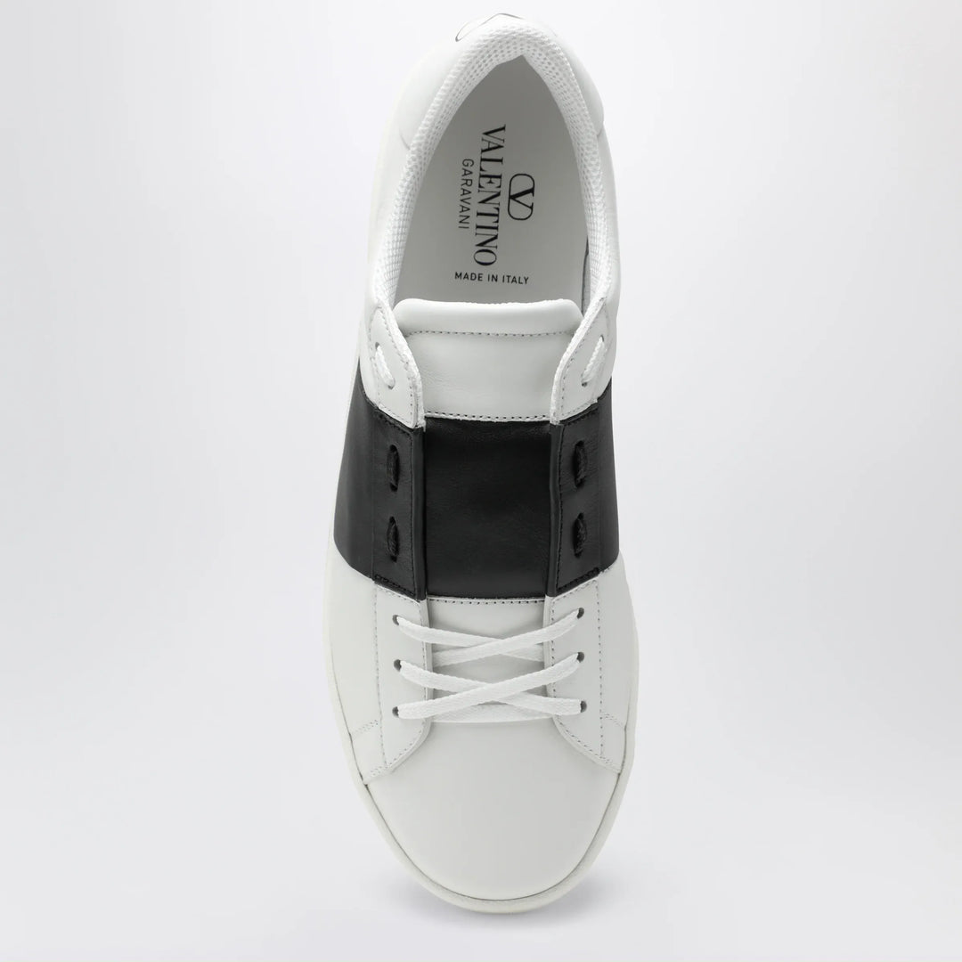Valentino Garavani - Open Royco nappa calfskin sneakers in white/black Brand Apparel &amp; Accessories > Shoes