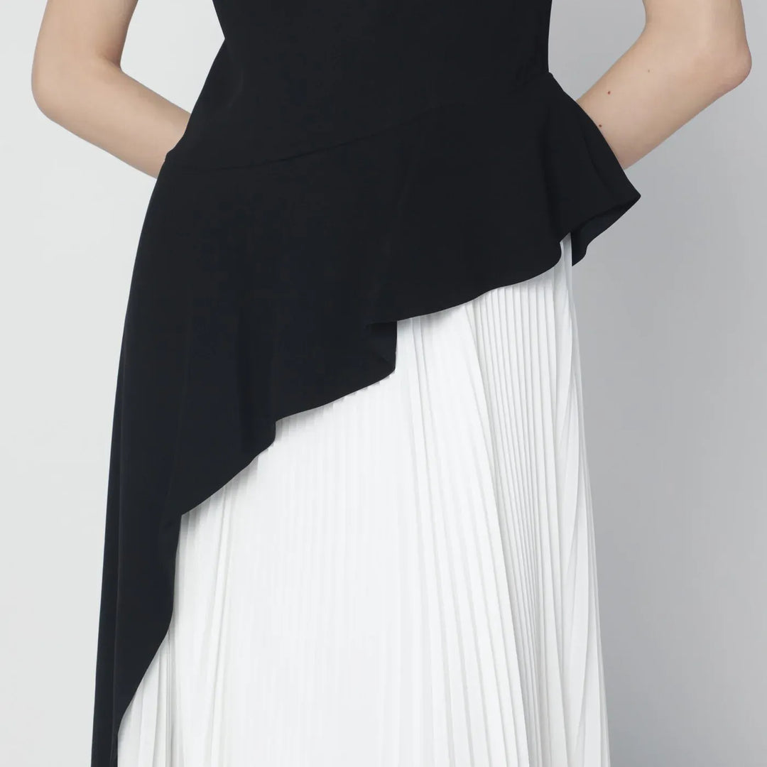SIMKHAI - Zayla black and white pleated dress Brand Apparel &amp; Accessories