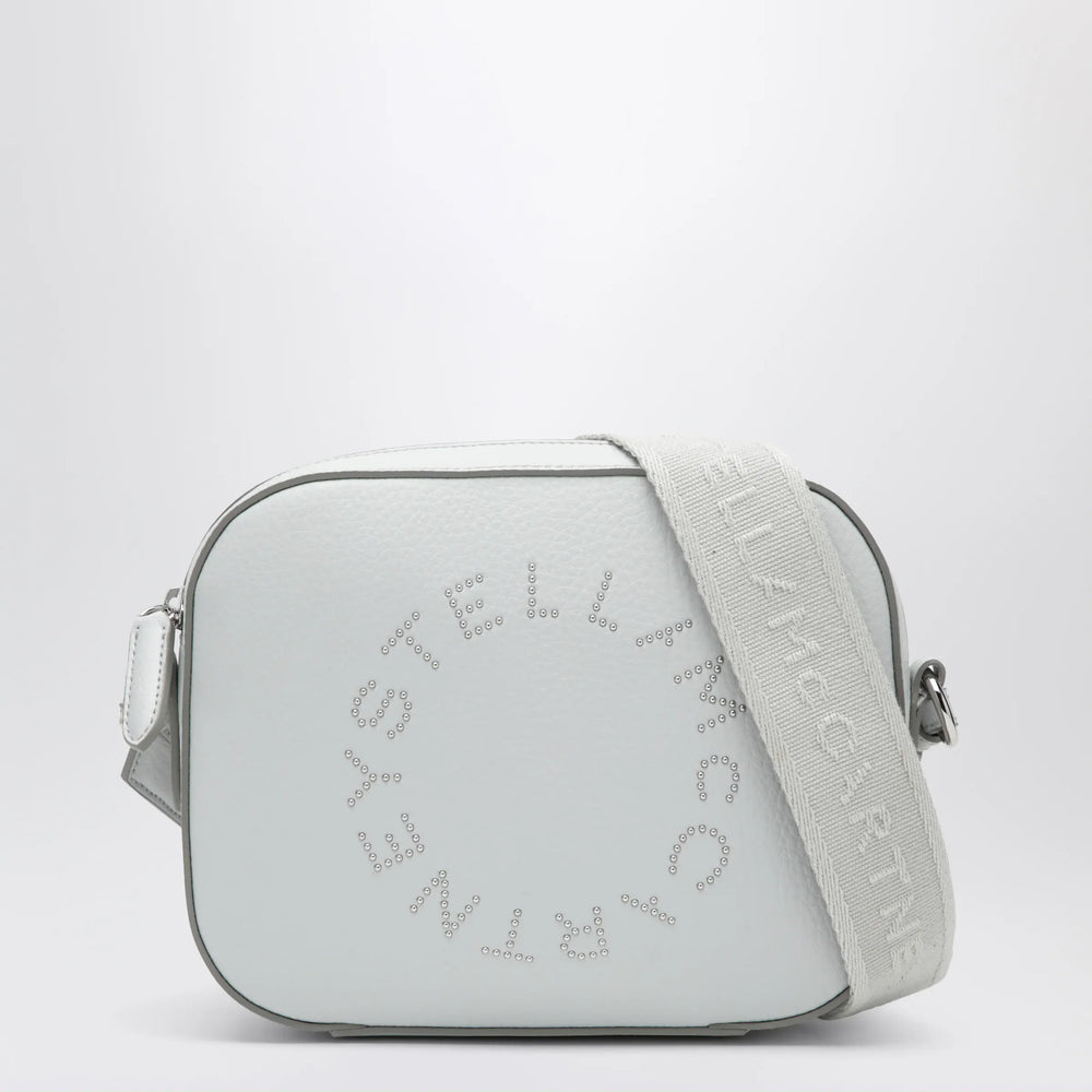 Stella McCartney - Pearl grey camera bag with logo and shoulder strap Brand Apparel & Accessories TU