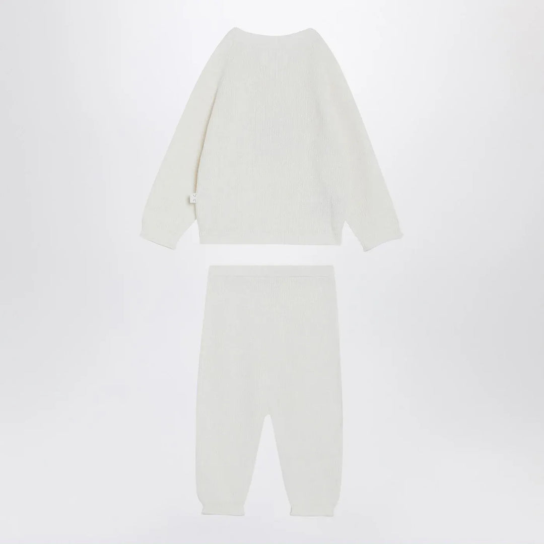 Teddy &amp; Minou - Two-piece suit in milk white Brand Apparel &amp; Accessories 9/12M