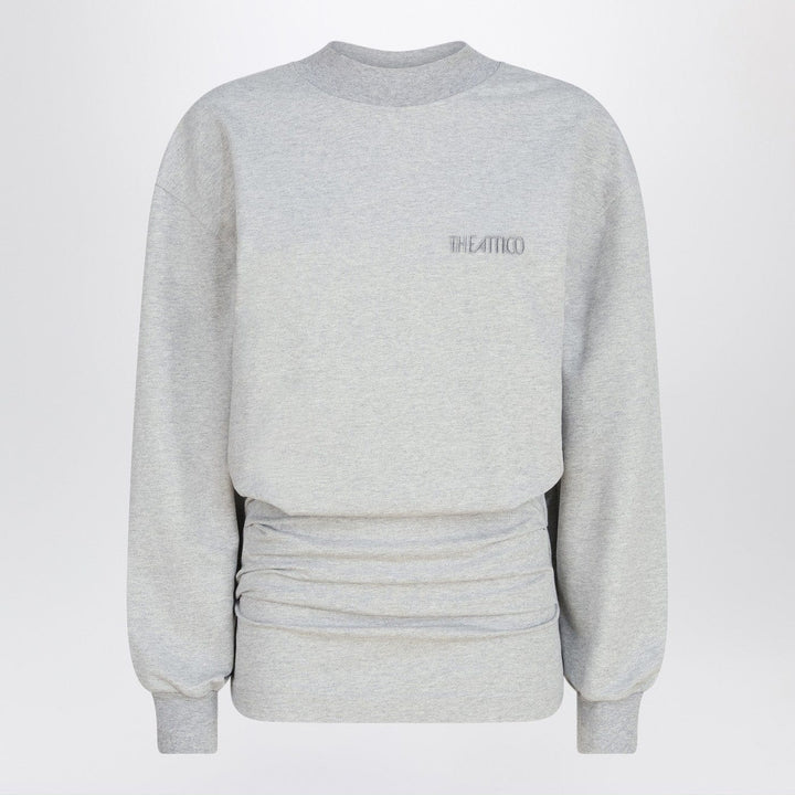 Apparel &amp; Accessories The Attico - Grey mélange mini dress in cotton blend Brand