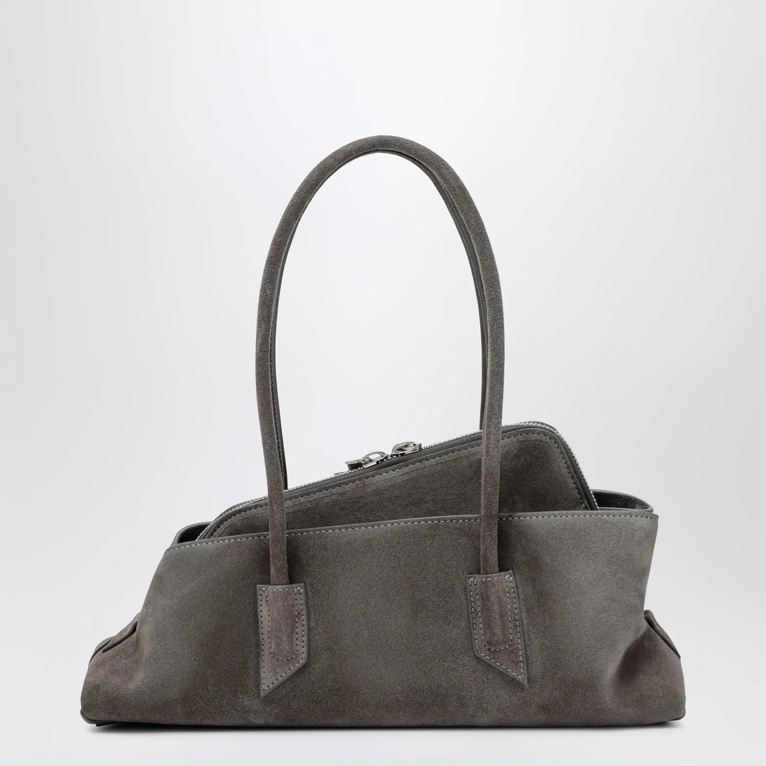 The Attico - La Passeggiata Small bag in grey suede Brand Apparel &amp; Accessories U