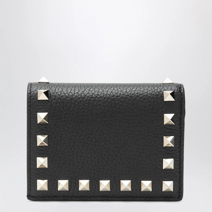Valentino Garavani - Black Rockstud leather wallet Brand Apparel &amp; Accessories U