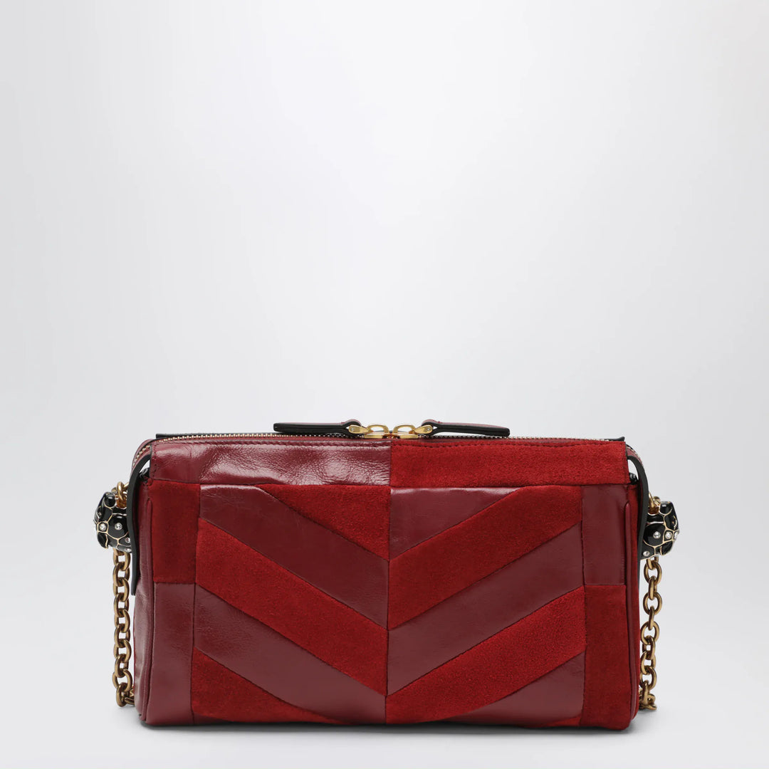 Valentino Garavani - Small Panthea shoulder bag in suede and nappa leather with Chevron pattern Brand Apparel &amp; Accessories U