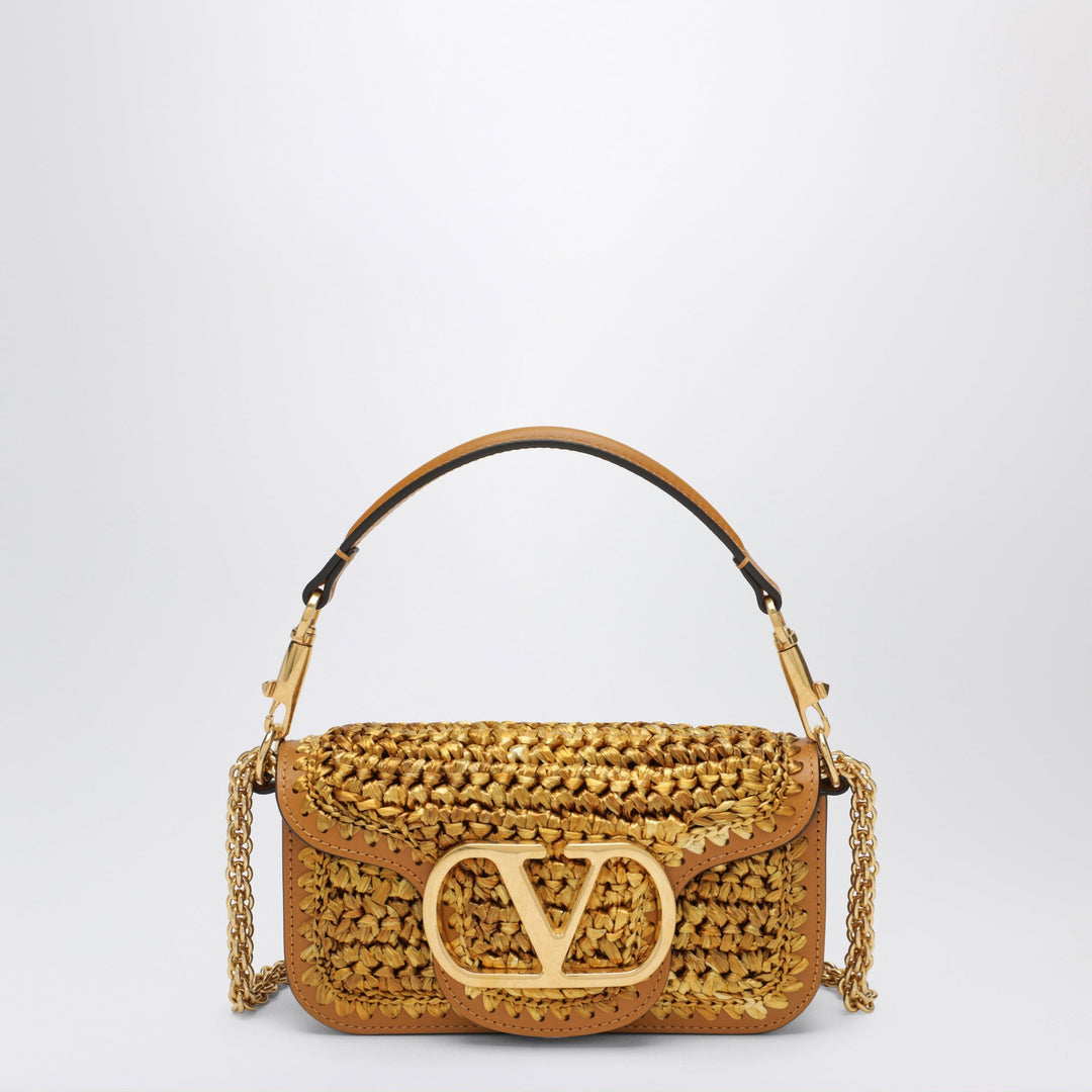Apparel &amp; Accessories TU Valentino Garavani - Small woven Locò bag with VLogo Signature Brand