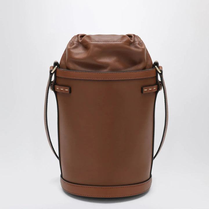 Valentino Garavani - VLogo Signature Bucket Bag in Tobacco Brand Apparel &amp; Accessories TU