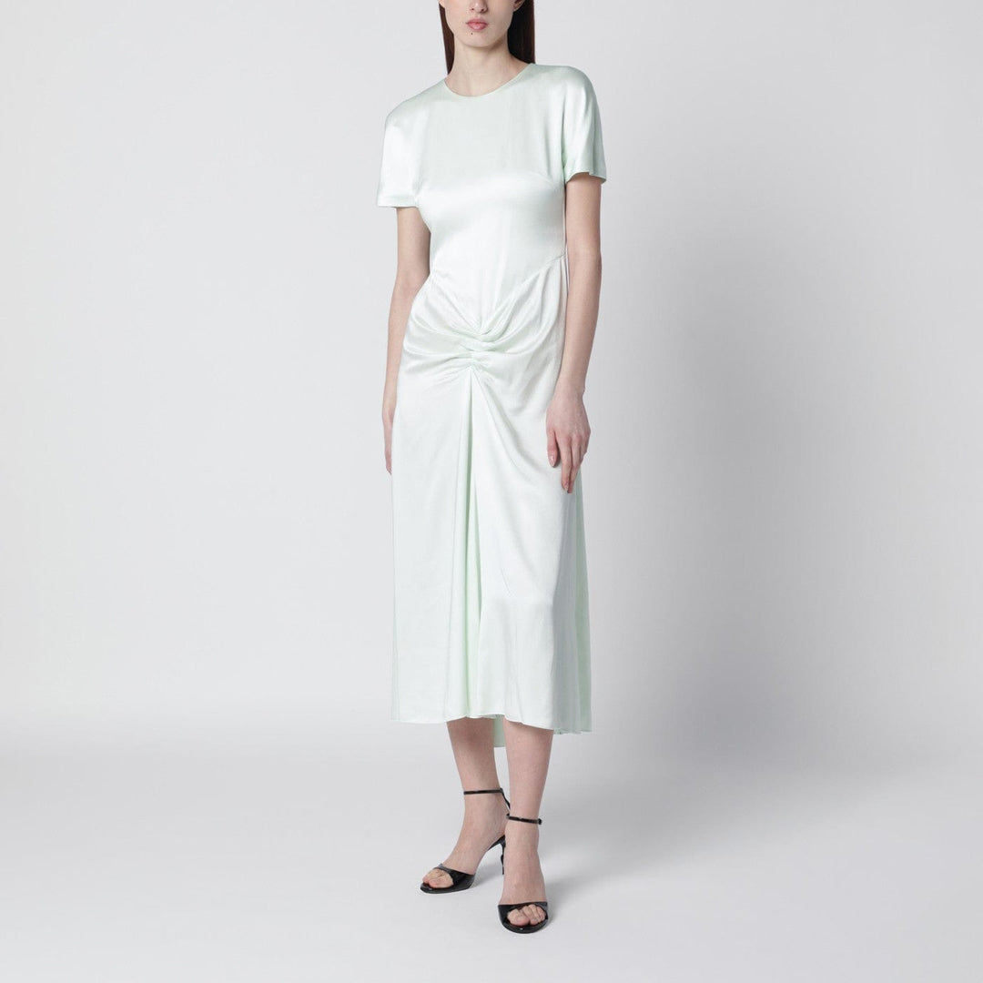 Apparel & Accessories Victoria Beckham - Blaire dress with gathered waist in aloe colour Brand
