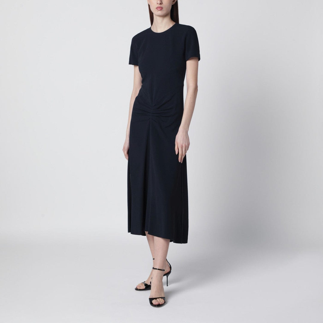 Apparel & Accessories Victoria Beckham - Blaire dress with gathered waist in navy blue Brand