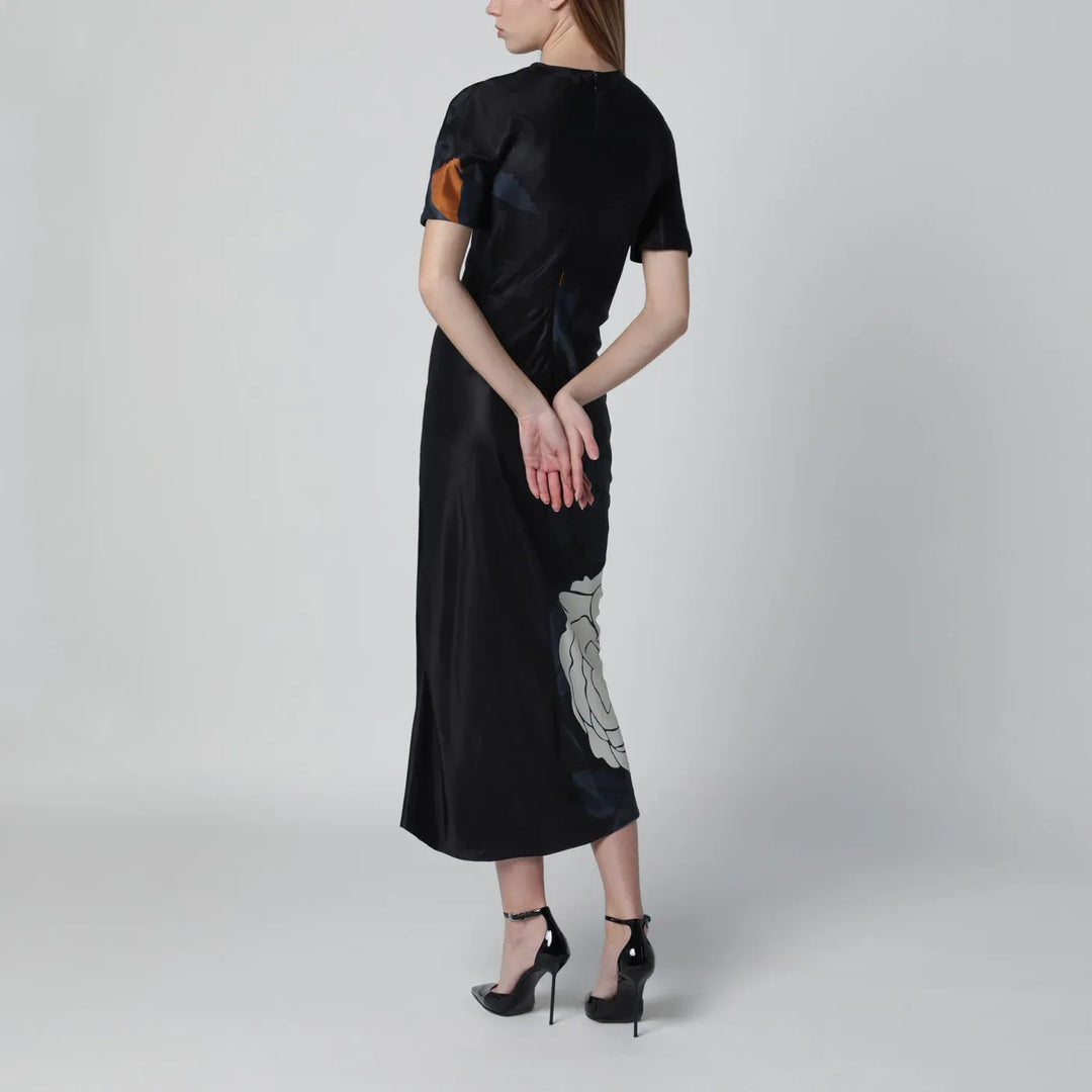 Victoria Beckham - Eve floral satin midi dress Brand Apparel &amp; Accessories 6 UK