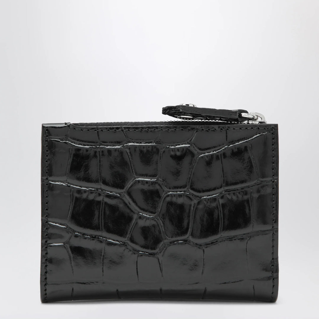 Vivienne Westwood - Slim Flap crocodile-embossed leather card holder, black Brand Apparel &amp; Accessories U