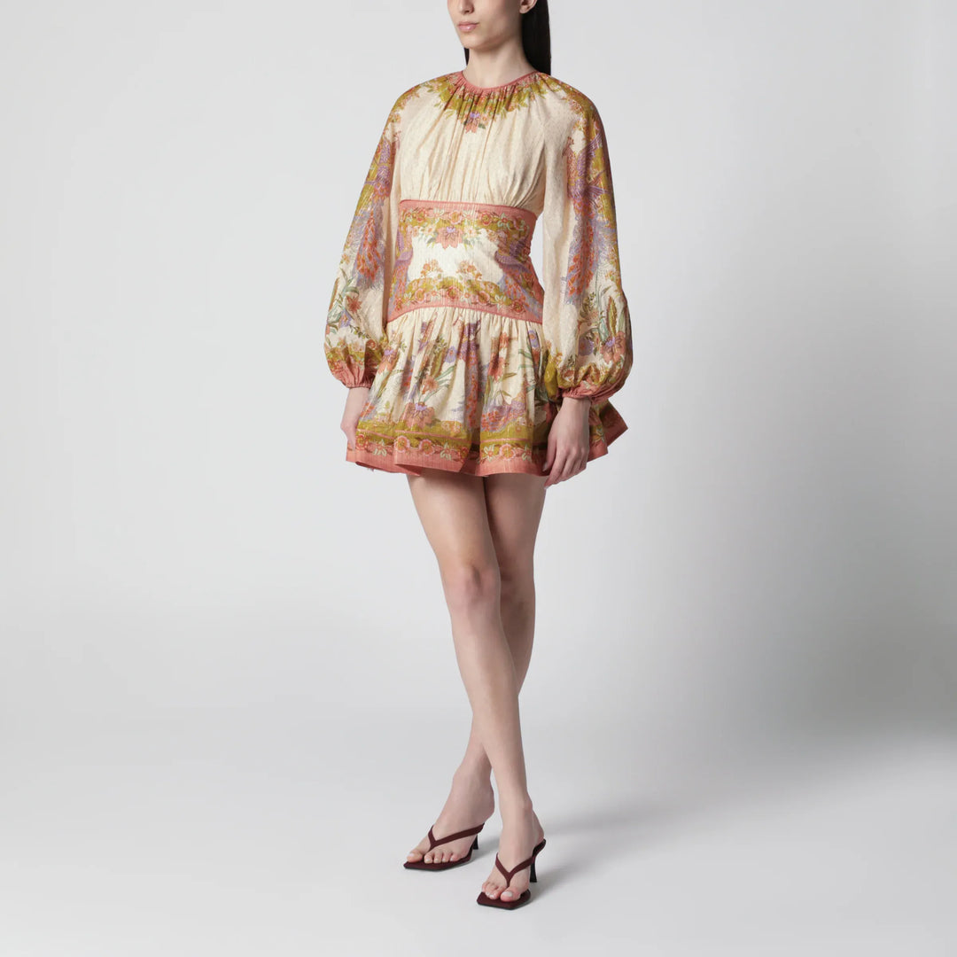 ZIMMERMANN - Indra mini dress with floral motif Brand Apparel & Accessories 0