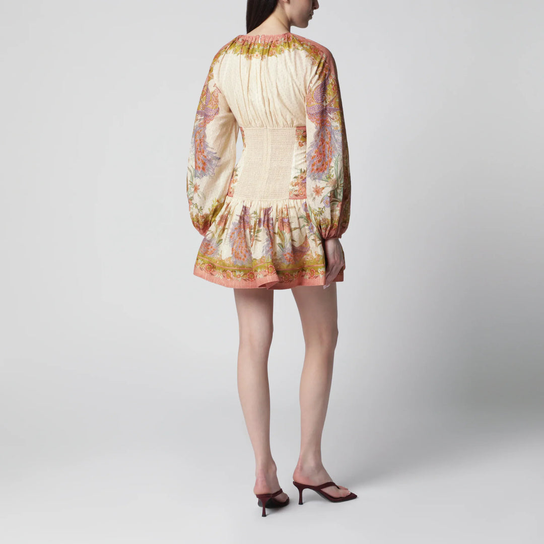 ZIMMERMANN - Indra mini dress with floral motif Brand Apparel &amp; Accessories