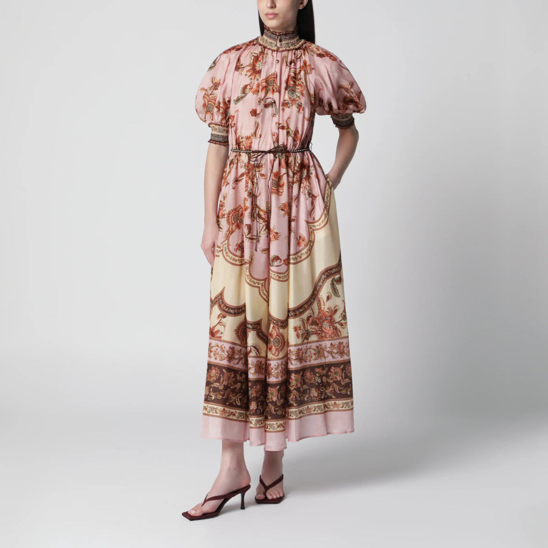 ZIMMERMANN - Purple Aster puff-sleeve maxi dress Brand Apparel & Accessories 1