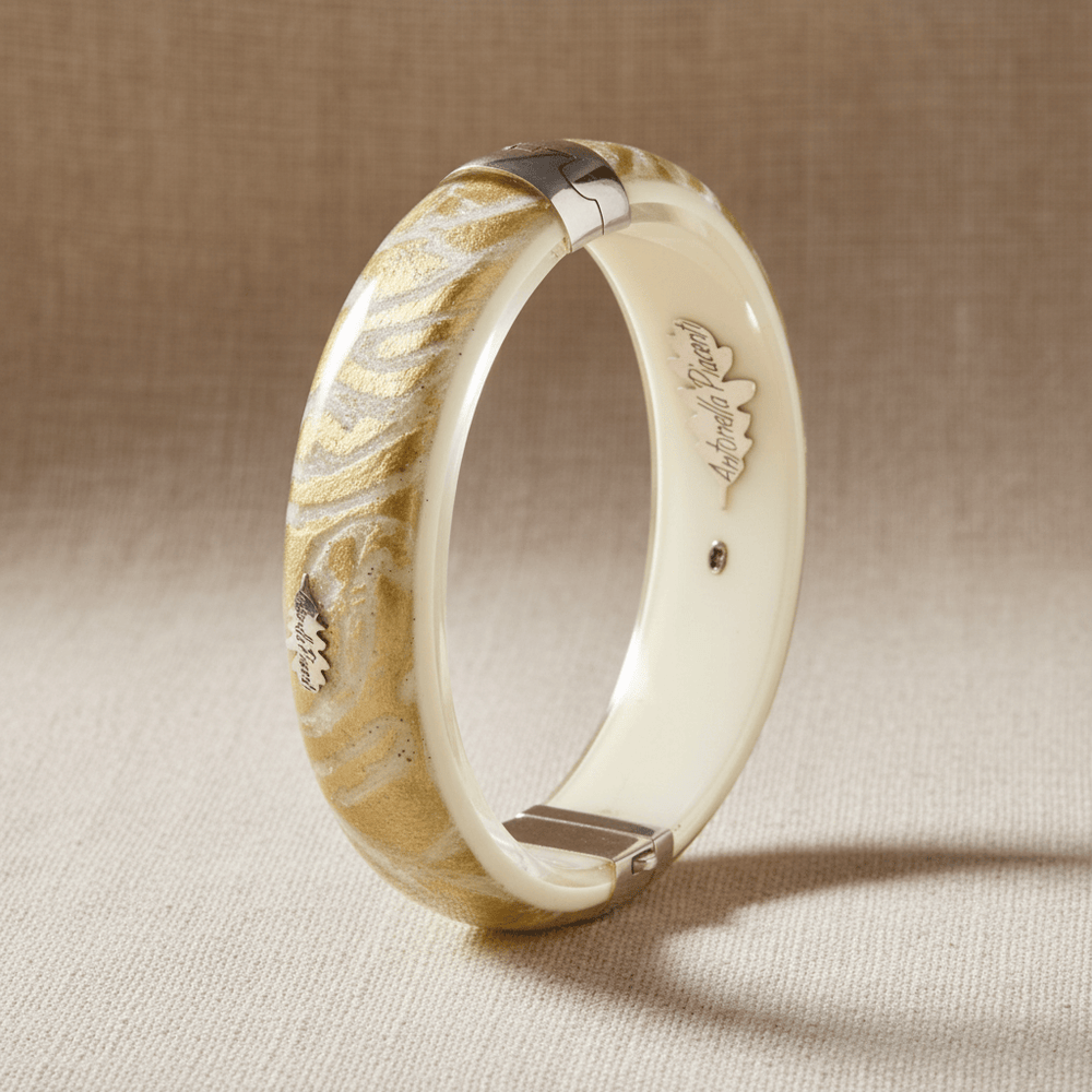 Antonella Piacenti Damask Openable Bangle 925 Silver Brand Bangles