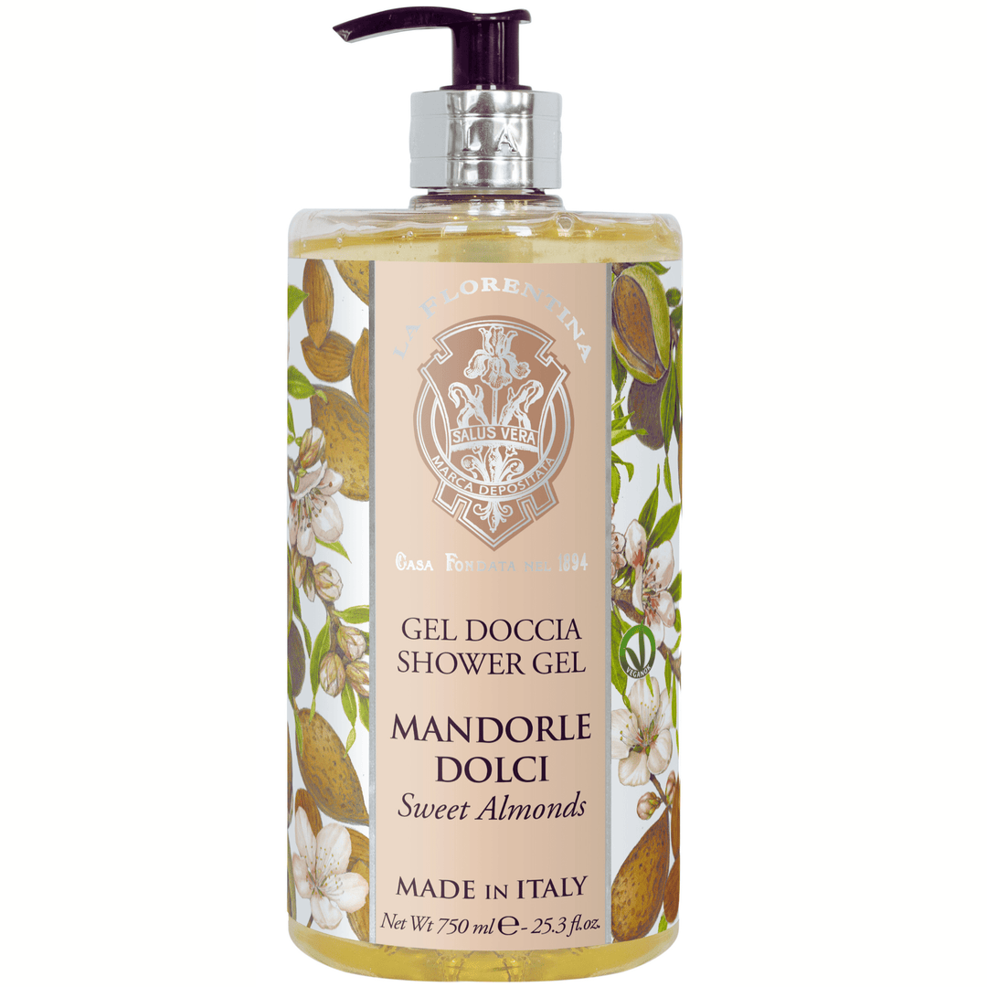 La Florentina Bath Foam & Shower Gel La Florentina Sweet Almond Shower Gel Bottle Pump 750ml Brand