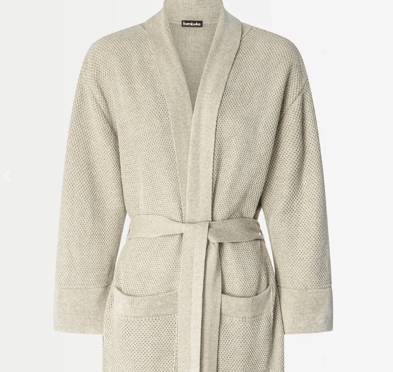 Bathrobes (S/M) H125cm / Sand Bemboka Pure Cotton Knitted Bathrobes Brand
