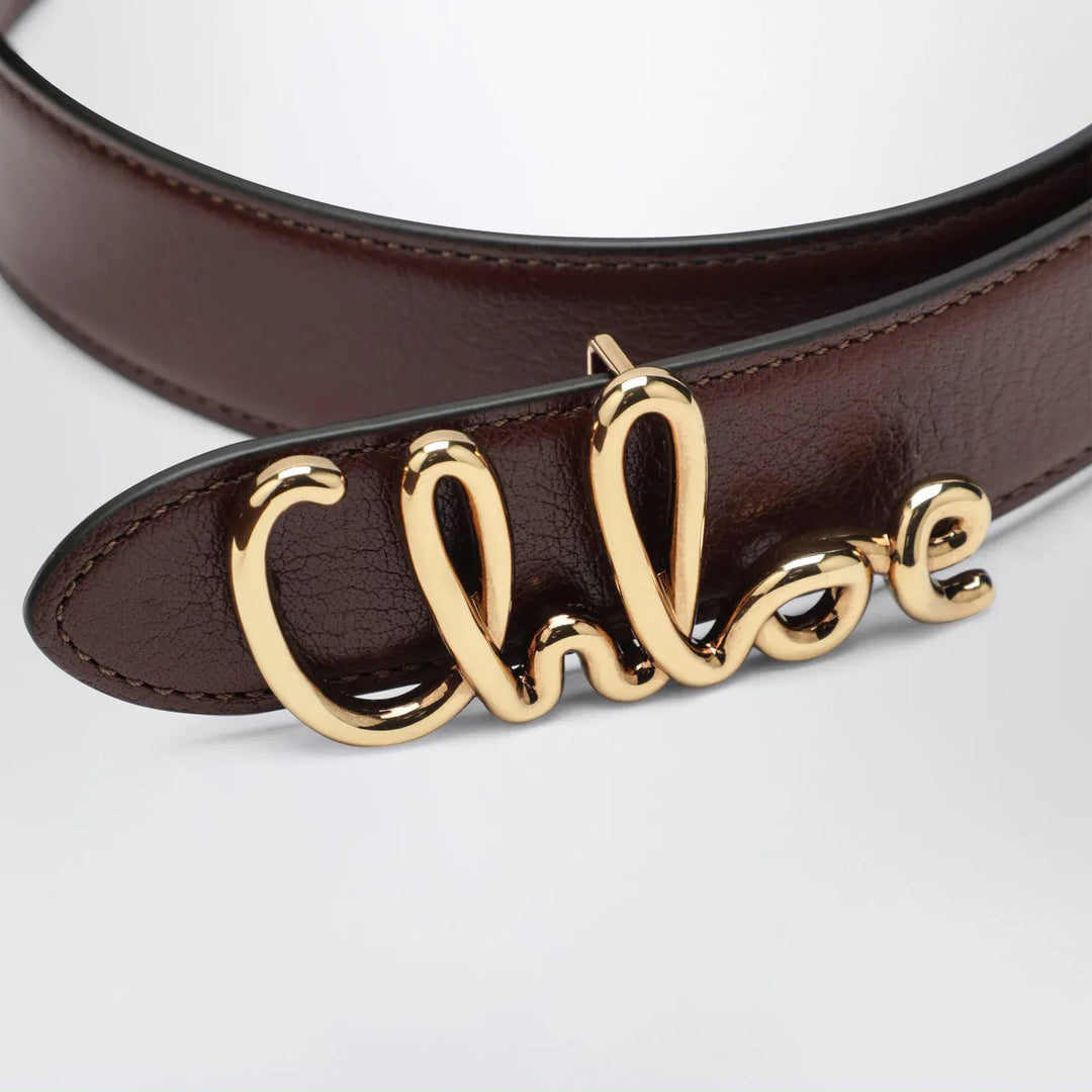 Chloé - Brown The Chloé Iconic Belt Brand Belts