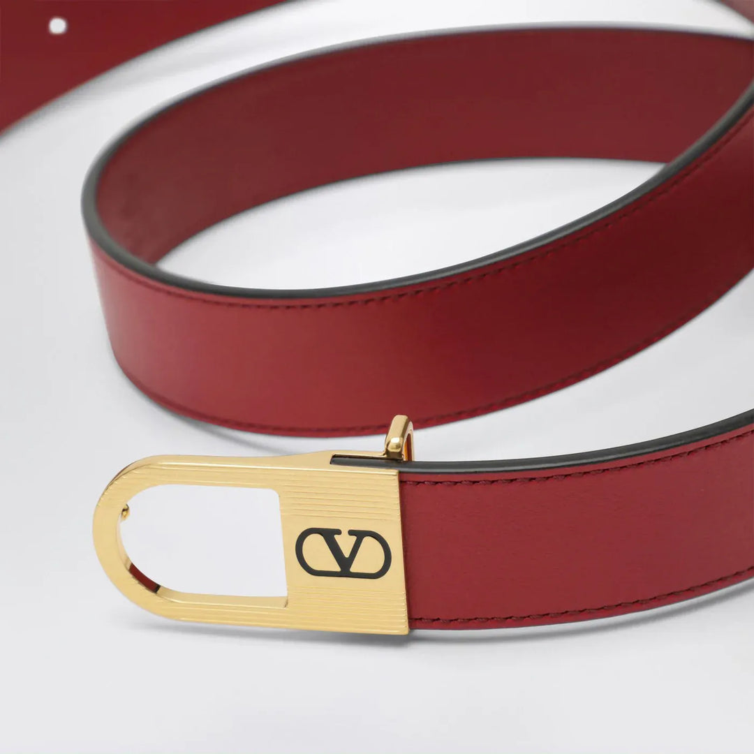 Valentino Garavani - Volgo Signature red belt Brand Belts
