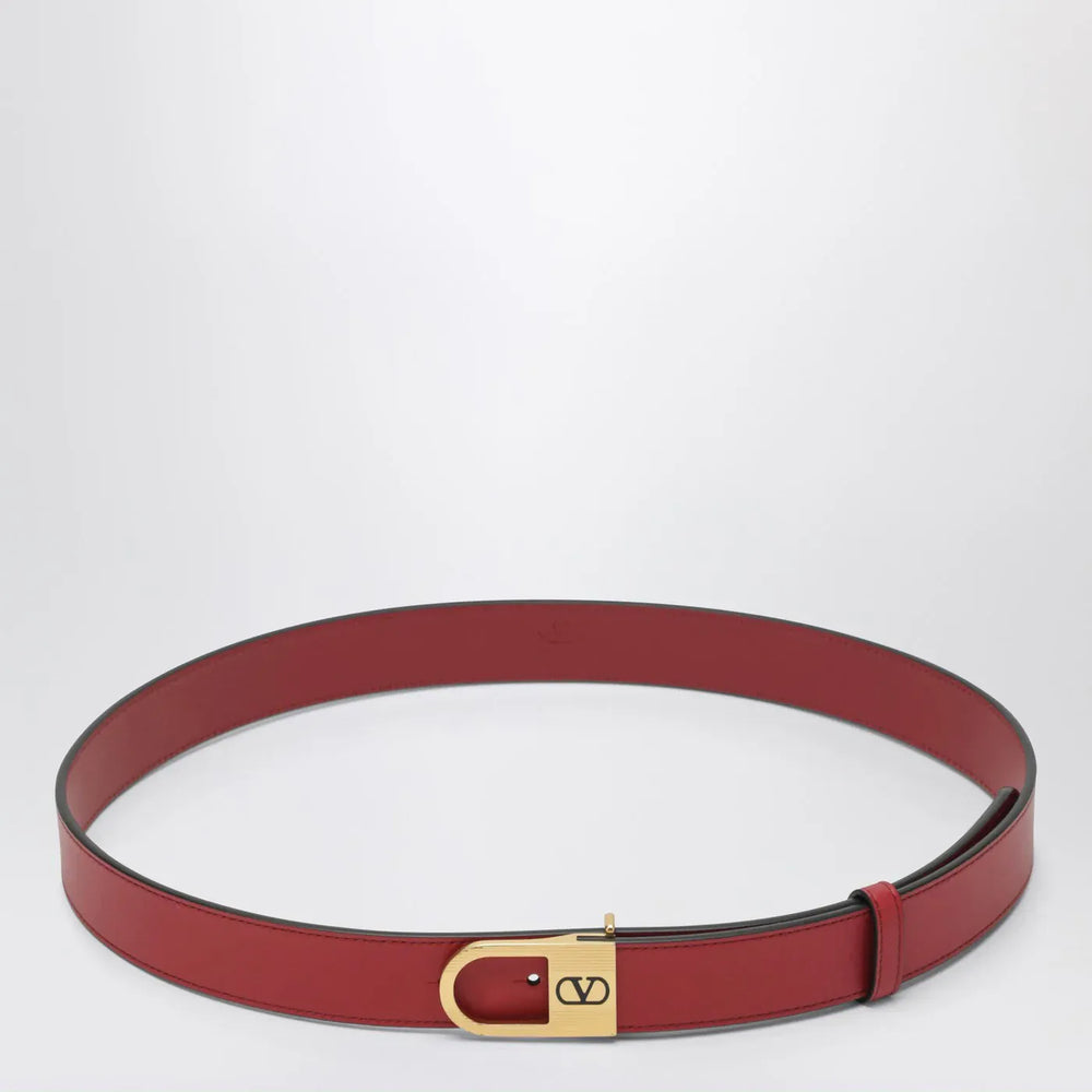 Valentino Garavani - Volgo Signature red belt Brand Belts 75 EU