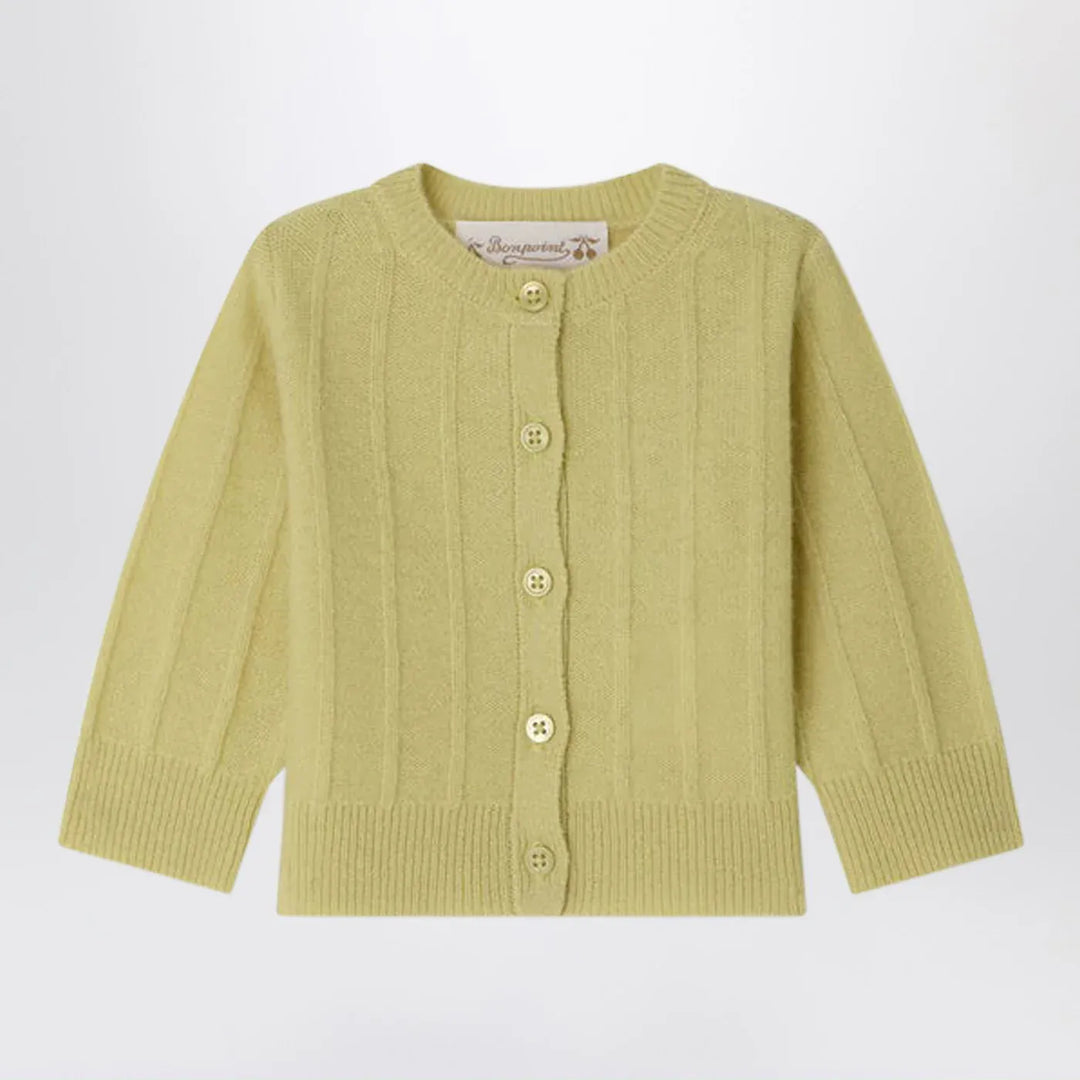 Bonpoint - Leander light green cashmere cardigan Brand Cardigan 18